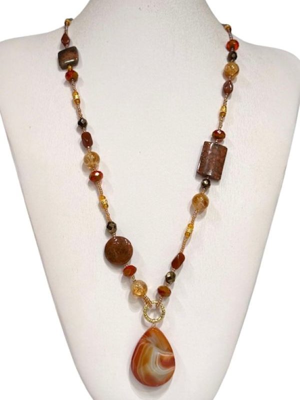 Collana artigianale donna in pietra Penelope
